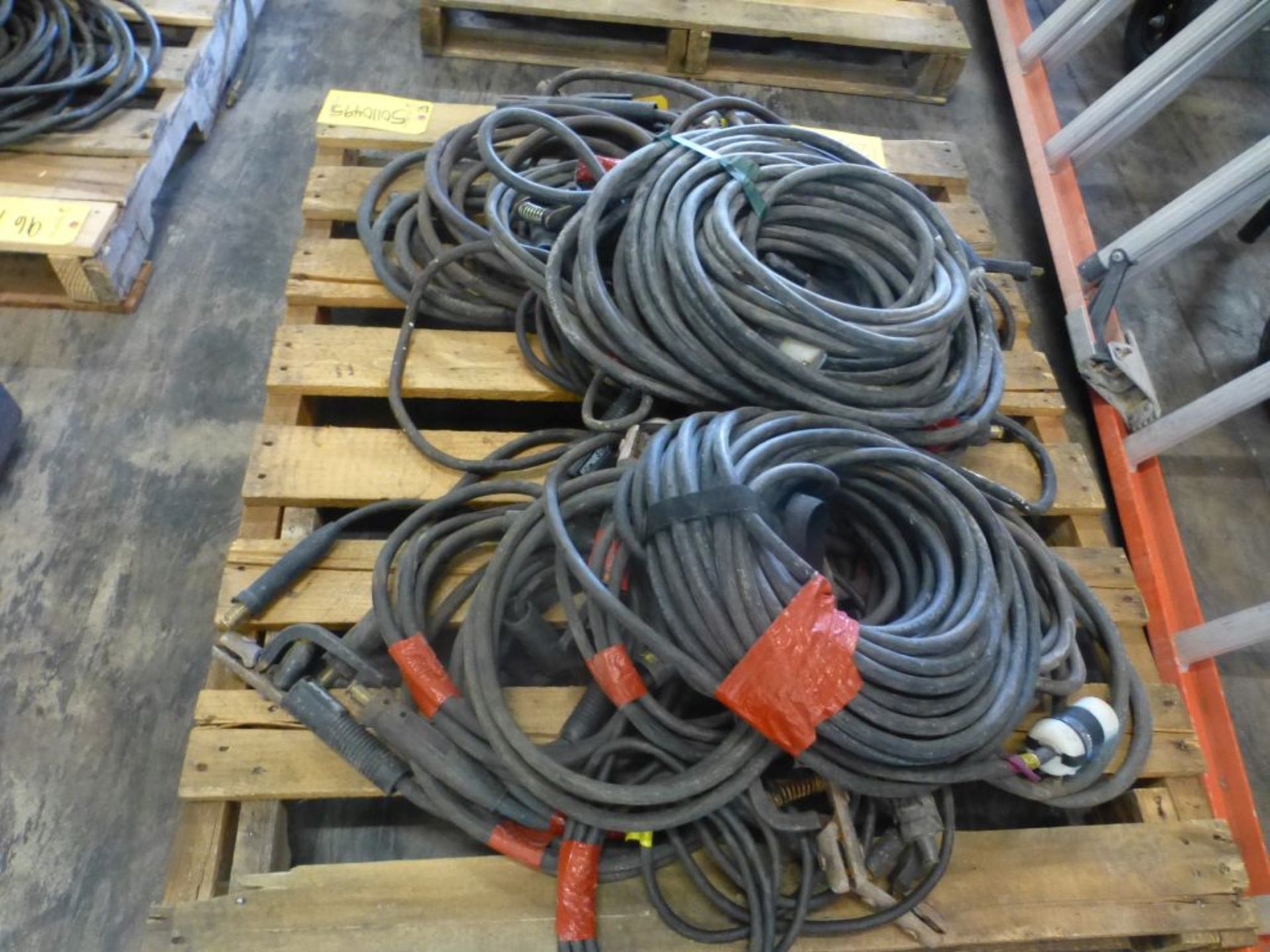Lot of Assorted Welding Leads w/Connectors|206 lbs Including Pallet; Tag: 225372 - Image 3 of 7