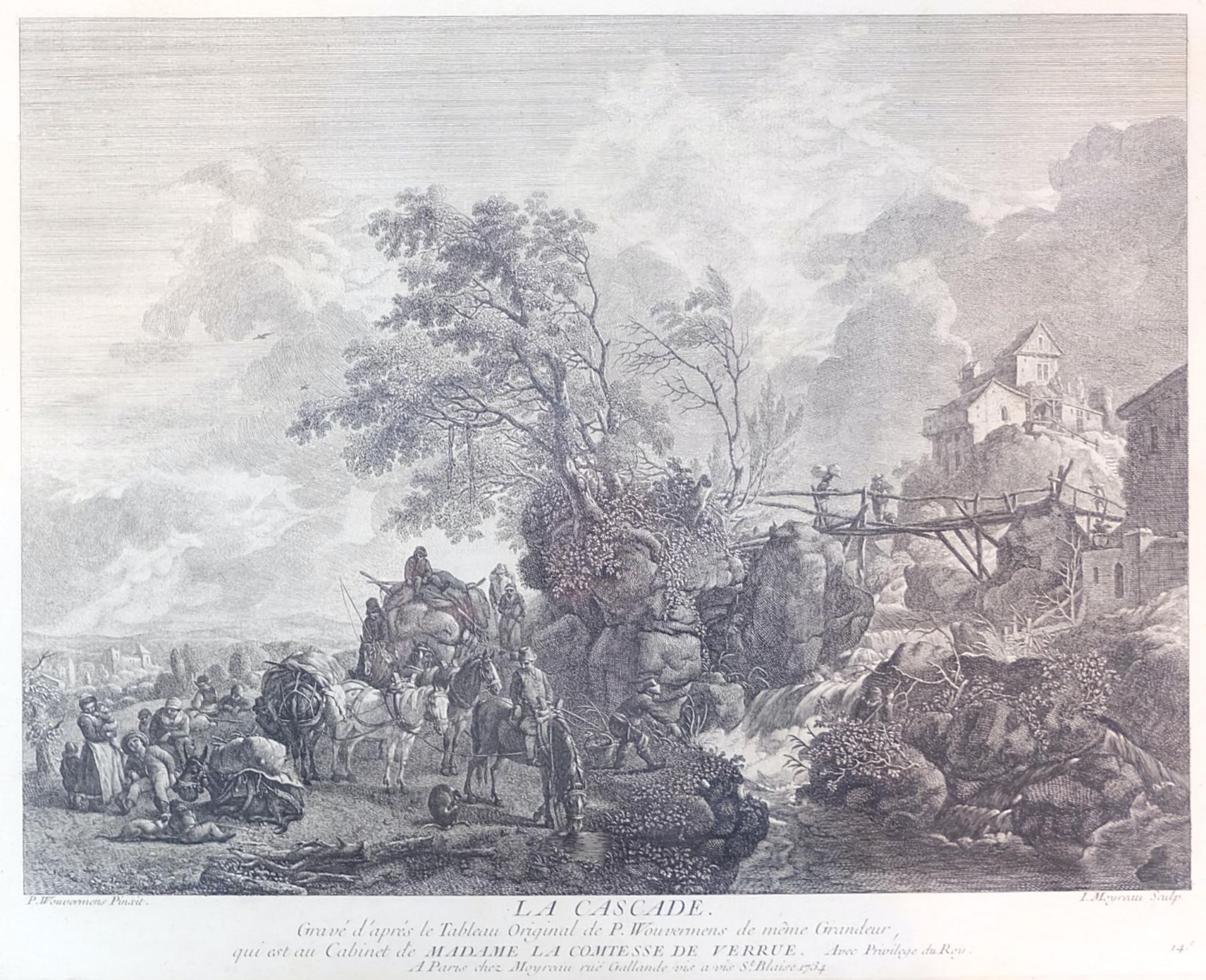 MOYREAU, Jean (*1690 +1762) / WOUWERMAN, Philips, - Bild 2 aus 3