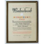 MEISTERBRIEF, Deutsches Reich 1933-45,