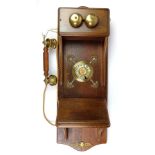 WANDTELEFON, Dänemark, 1910er/20er Jahre,