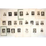 PORTRAITS, Sammlung von 23, versch Techniken und Stecher,