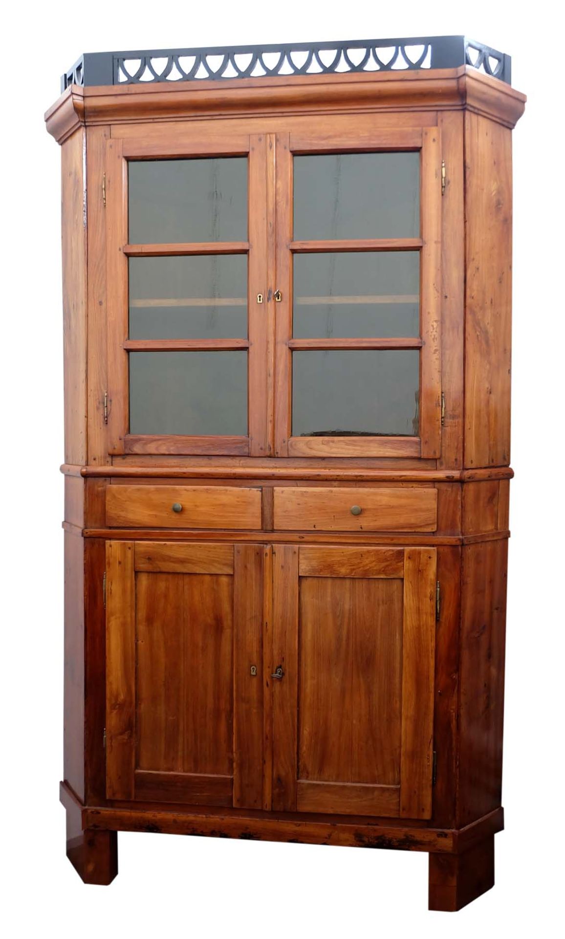 ECKSCHRANK, Biedermeier Epoche, Kirschholz,