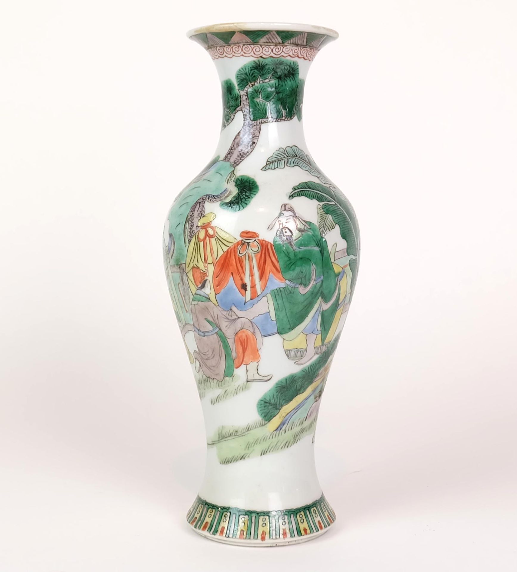 BALUSTERVASE, China, 19. Jh., Porzellan,