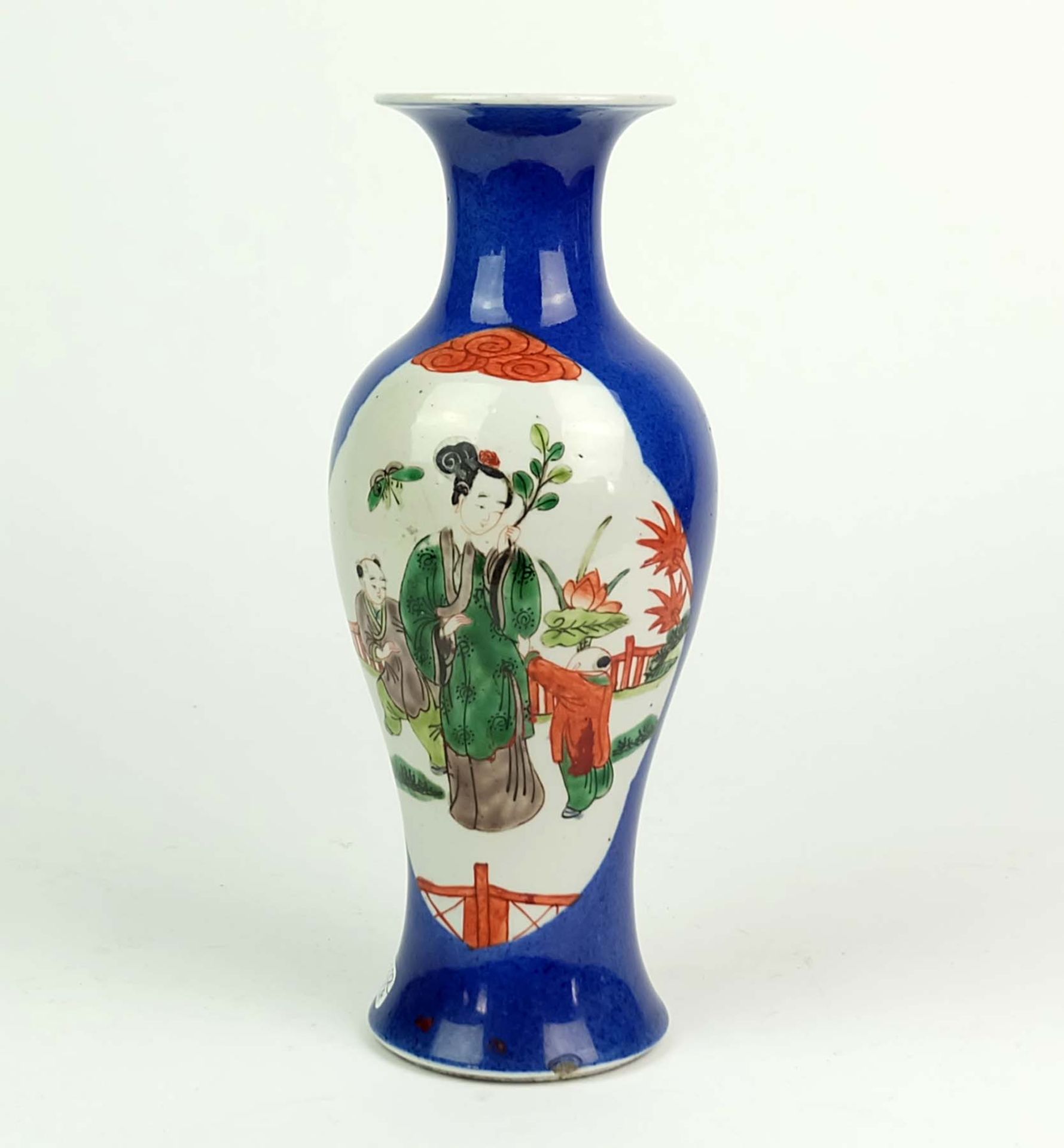 BALUSTERVASE, China, 19. Jh., Porzellan,