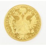 ÖSTERREICH-UNGARN, 1 Dukat 1915, Anlagemünze, 3,49g 900er-Gold, vz