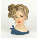 LADY HEAD VASE, Manuf Napcoware/ Japan,