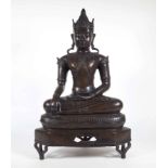 STATUE, Thailand, Buddha im Lotussitz auf