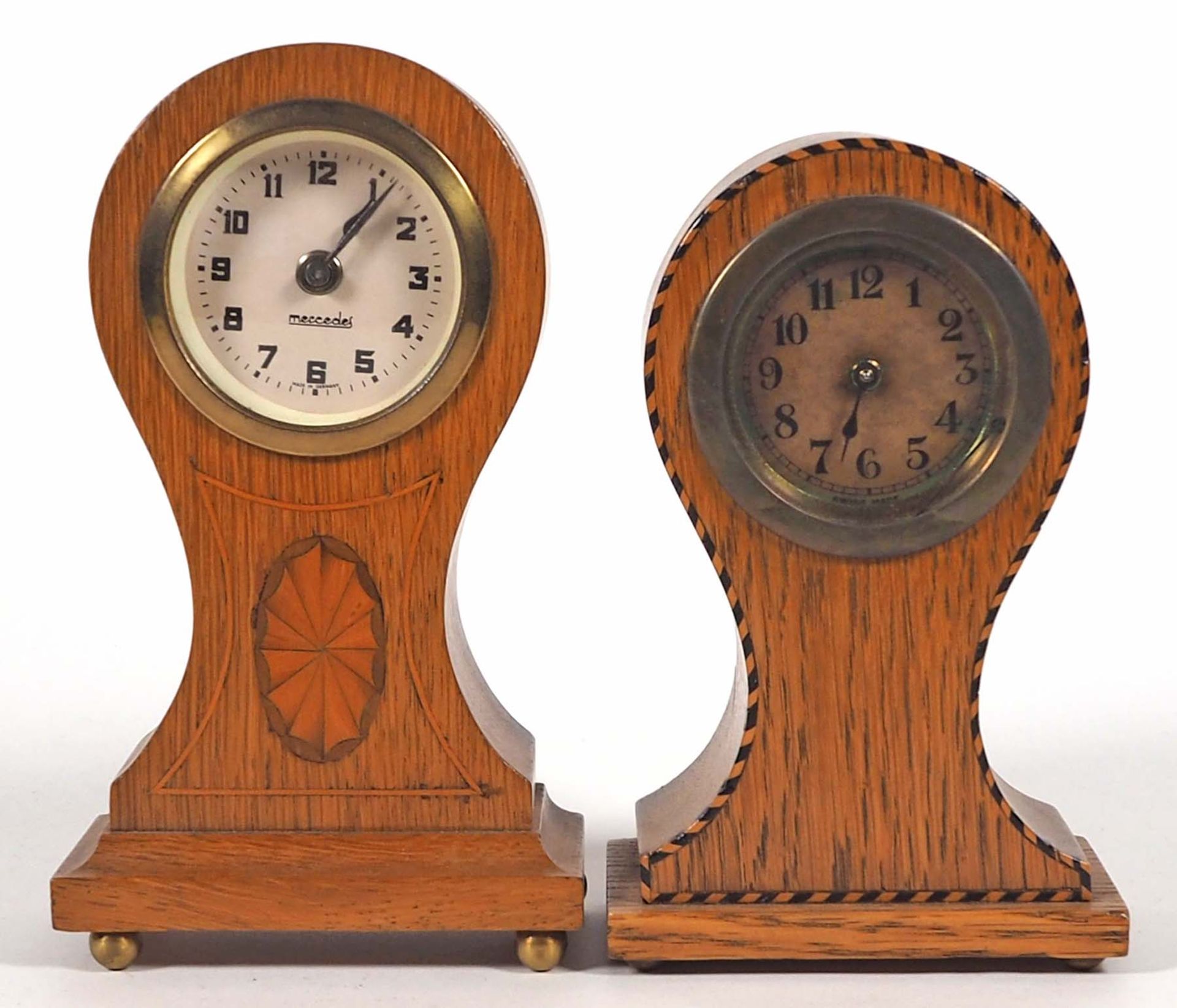 TISCHUHREN/ BALLON-CLOCK, England 1920er/ 30er Jahre,