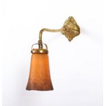 WANDLAMPE, Bronze, vergoldet,