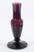 VASE, violett getöntes Glas,