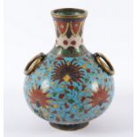 CLOISONNÉ-VASE, zwei bewegliche