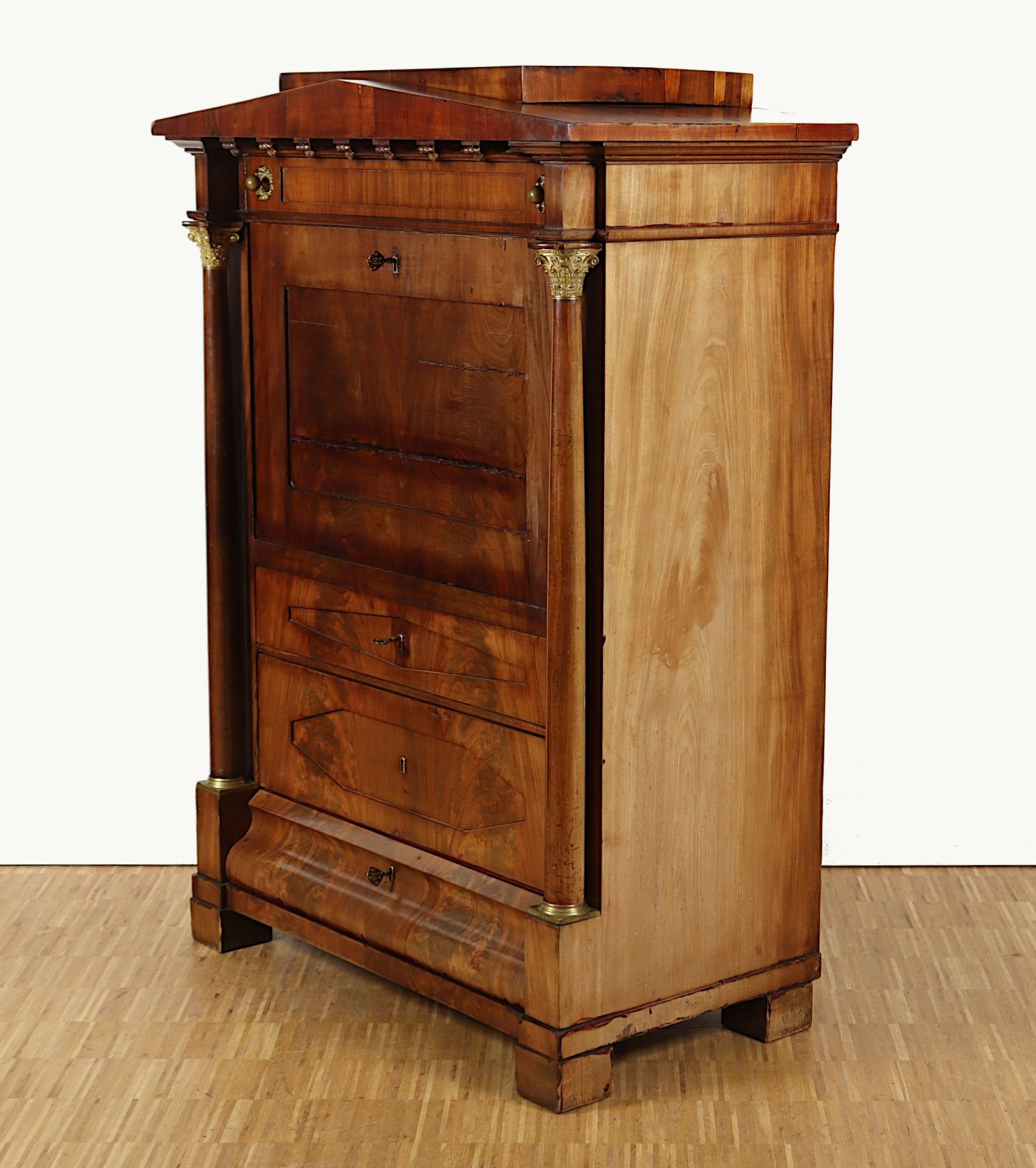 BIEDERMEIER-SEKRETÄR, Mahagoni, - Bild 4 aus 7