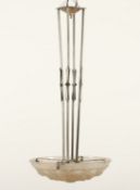 ART-DECO-DECKENLAMPE, Metall,