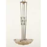 ART-DECO-DECKENLAMPE, Metall,