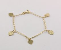 ARMBAND, 585/ooo Gelbgold, mit