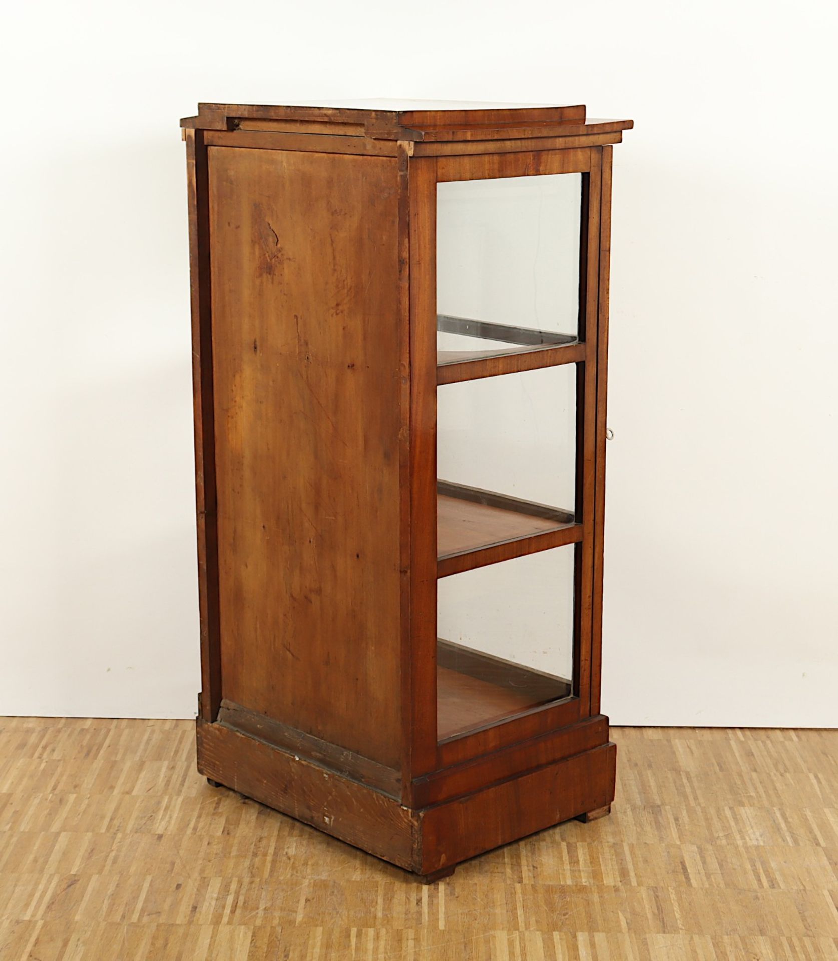 KLEINE BIEDERMEIER-VITRINE, Mahagoni, - Bild 6 aus 6