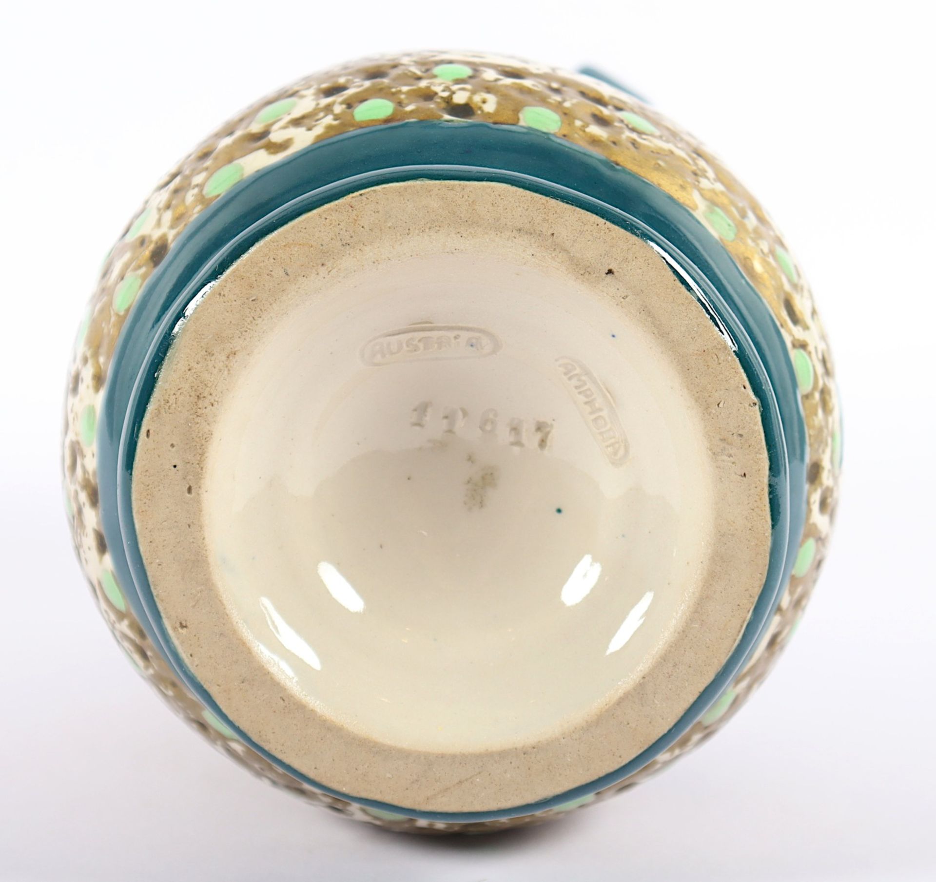 VASE, Keramik, polychrom glasiert, H - Bild 4 aus 4