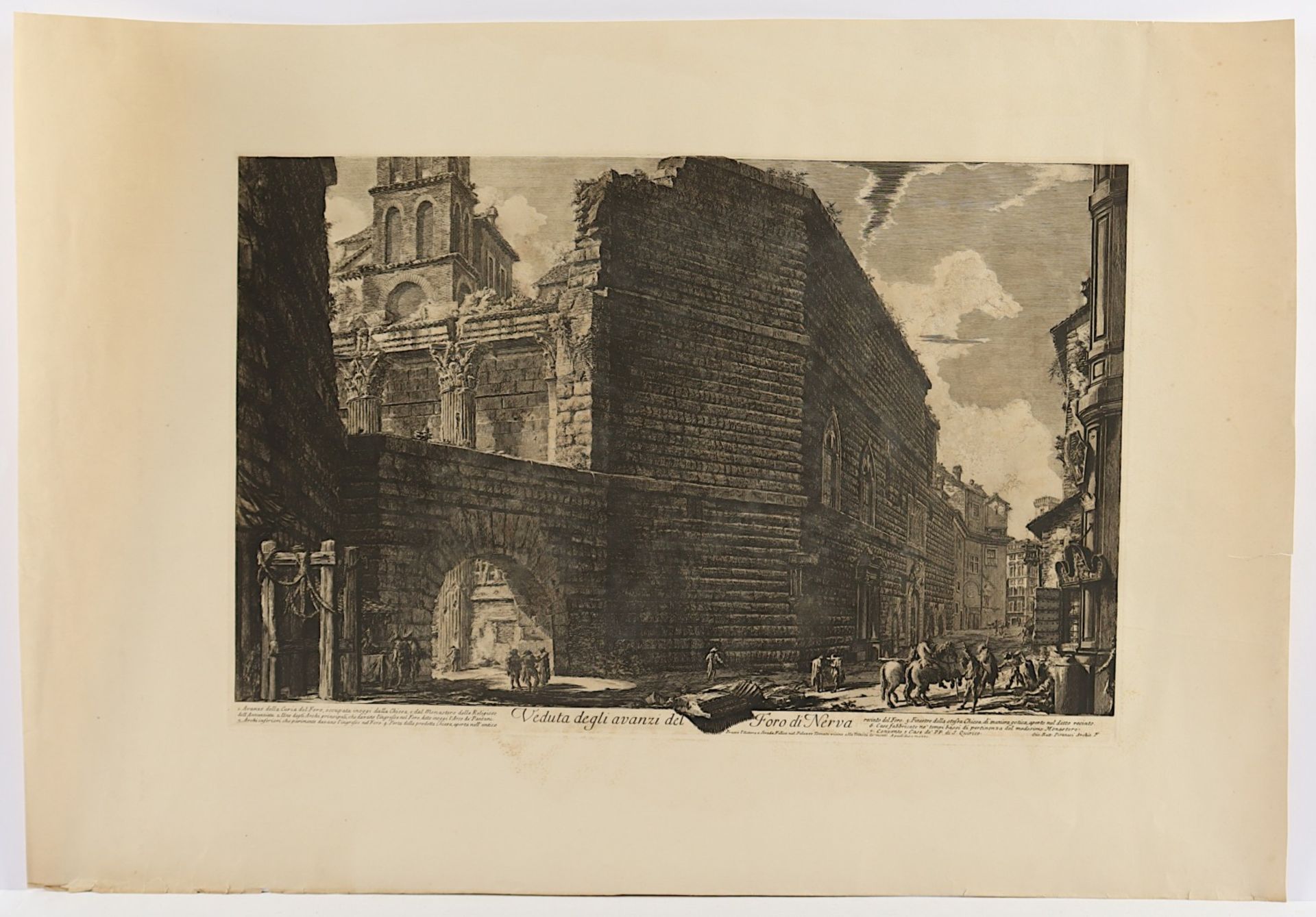 PIRANESI, "Veduta degli avanzi del - Bild 3 aus 3