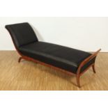 BIEDERMEIER-CHAISELONGUE, Mahagoni,