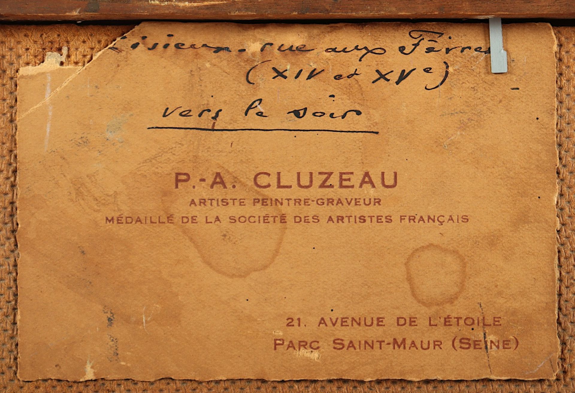 CLUZEAU, Pierre Antoine (1884-1963), - Image 2 of 5