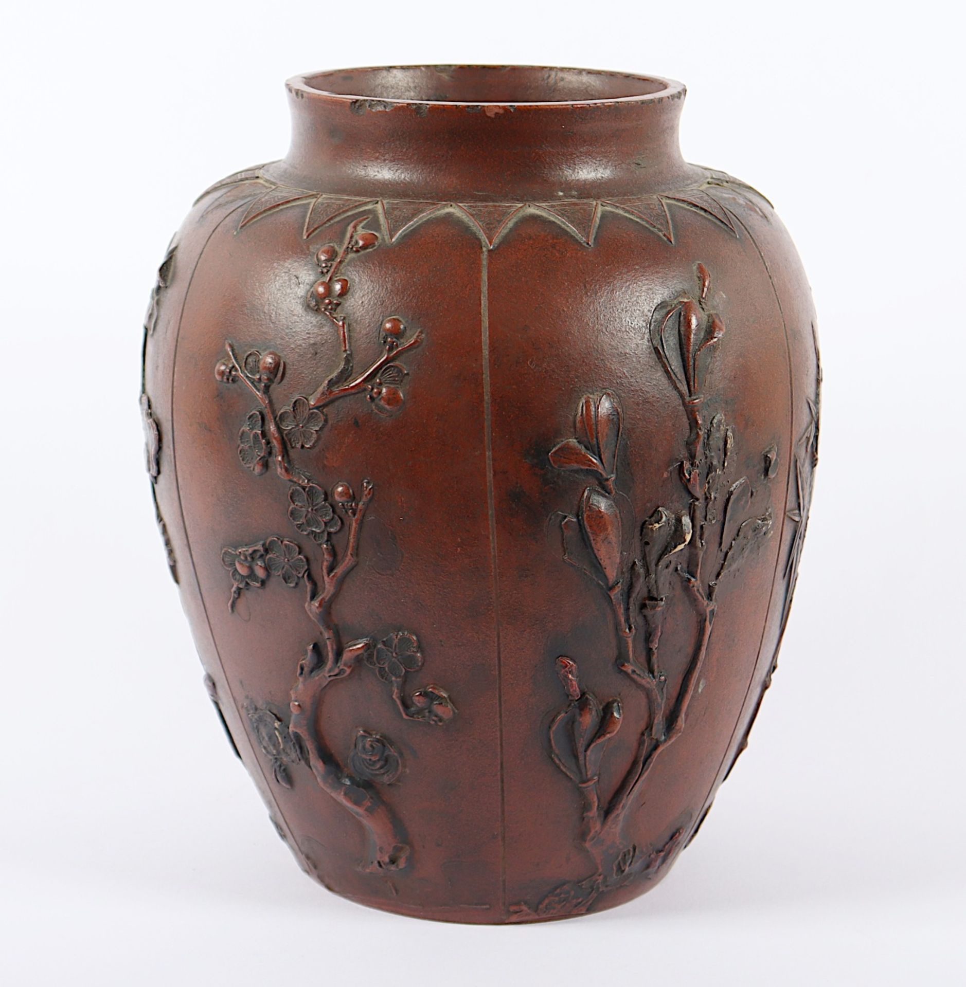 YIXIN-VASE, Steinzeug, im Relief auf - Bild 3 aus 6