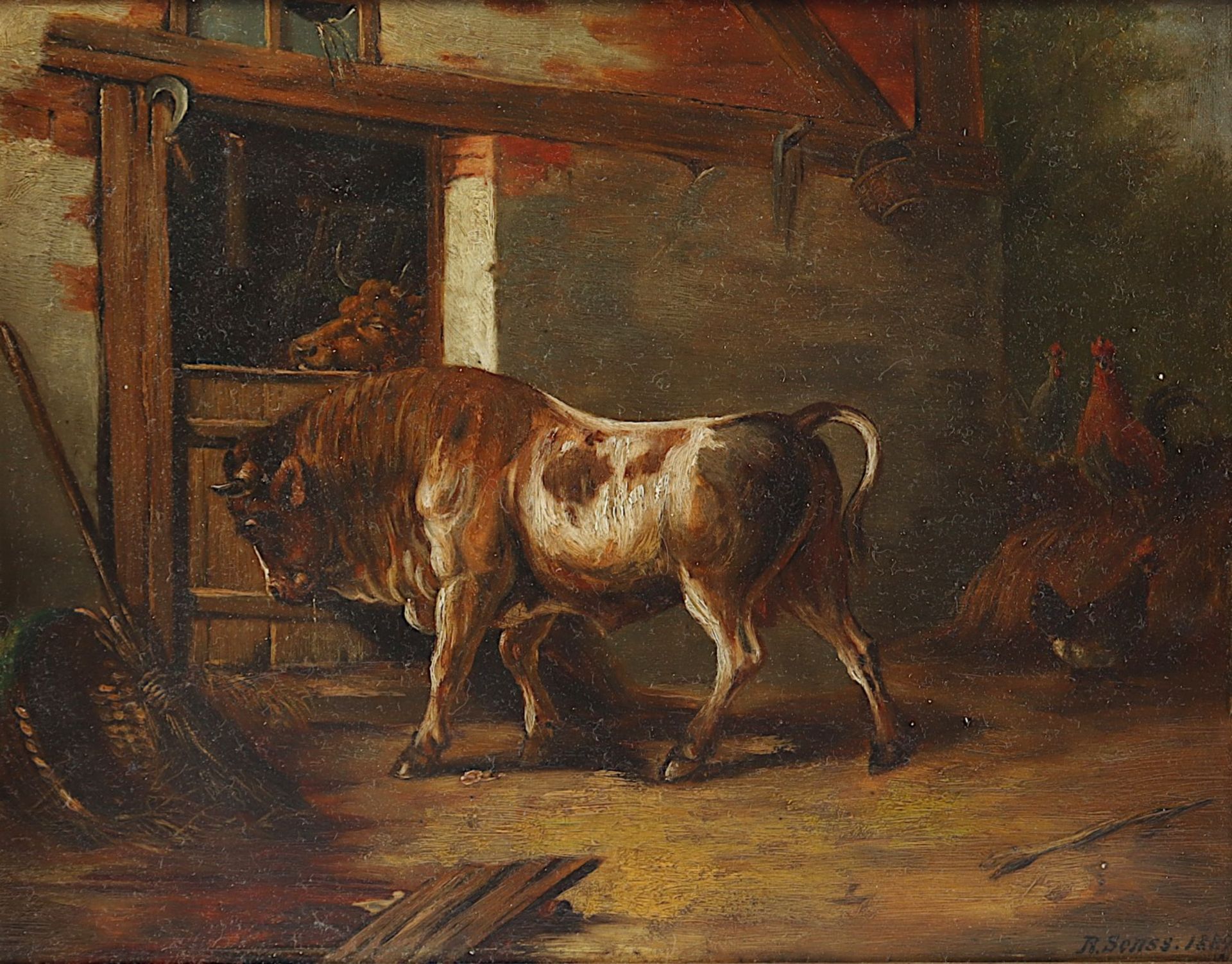 SONSS, R. (Maler E.19.Jh.), "Stier in - Bild 4 aus 4