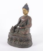 BUDDHA SHAKYAMUNI, stark kupferhaltige