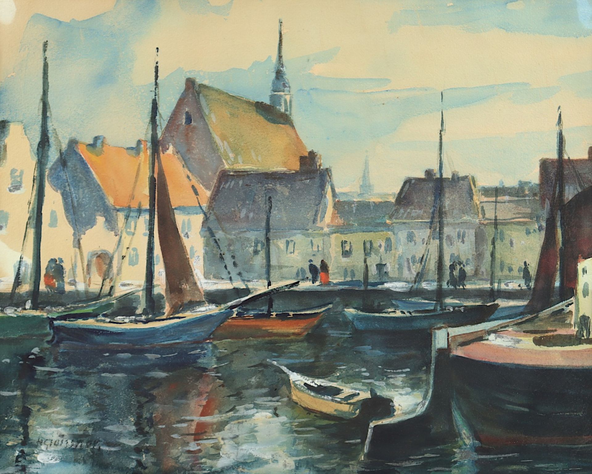 GLEISSNER, Hans (1880-1935), "Hafen",