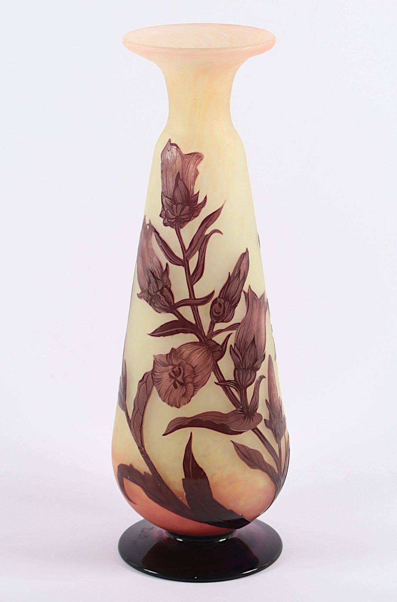 GROSSE VASE, farbloses, satiniertes - Image 5 of 5