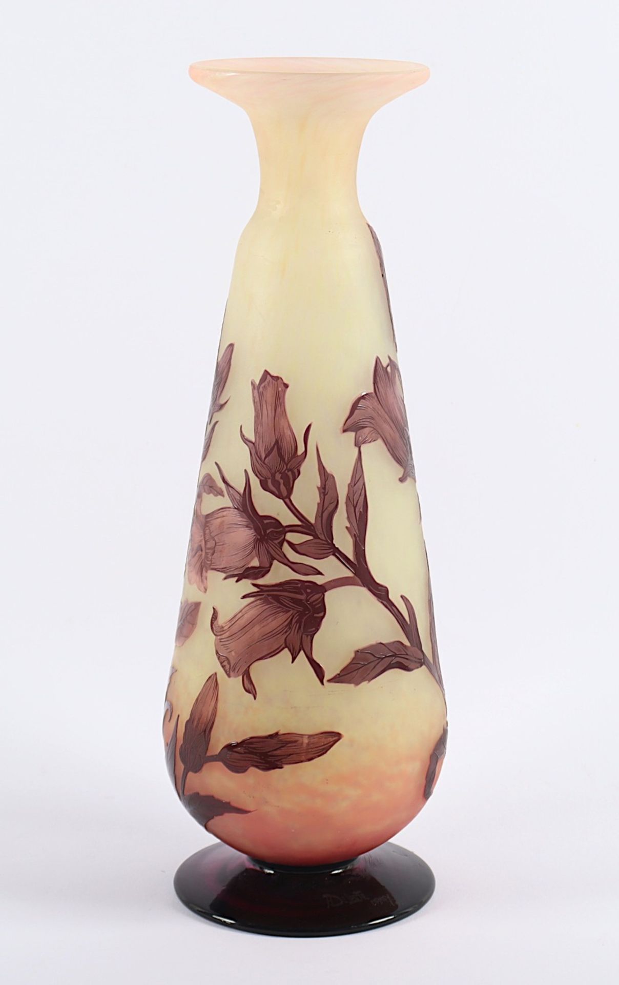 GROSSE VASE, farbloses, satiniertes - Image 2 of 5