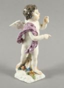 FIGUR "AMORETTE", farbig staffiert, H