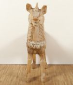 TIERFIGUR, Holz geschnitzt,