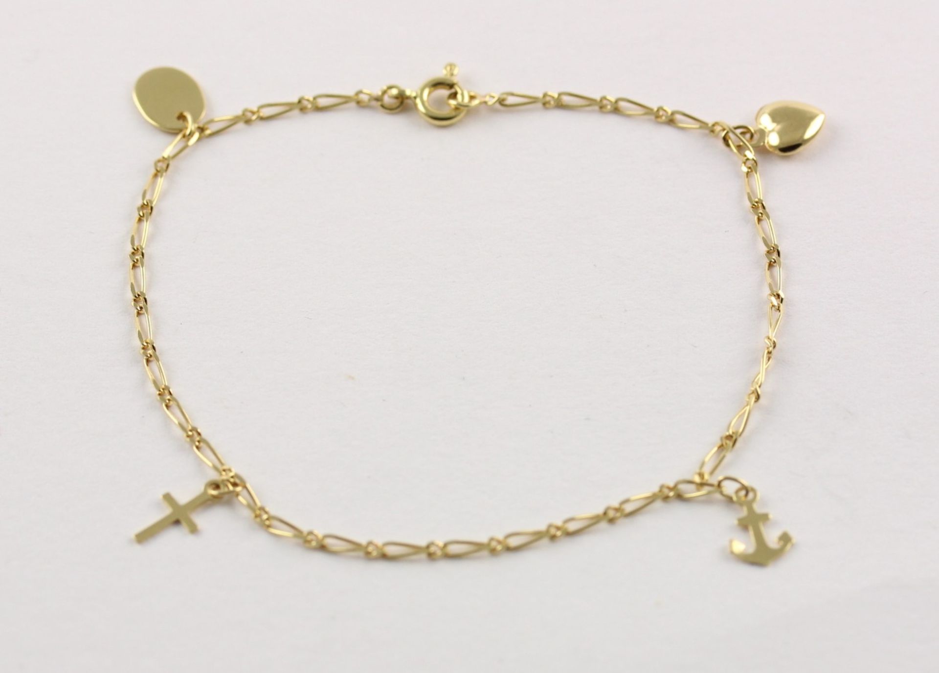 ARMBAND, 750/ooo Gelbgold, mit