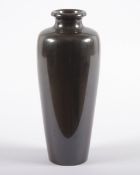 VASE, Bronze, braun patiniert, in