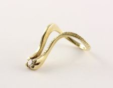 DESIGNER-DAMENRING, 585/ooo Gelbgold,