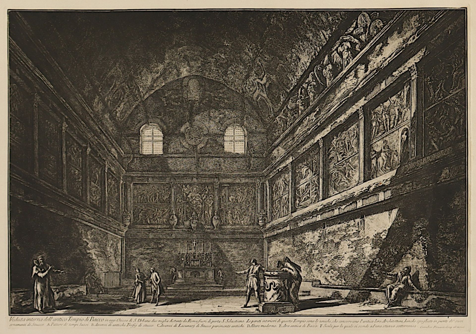 PIRANESI, "Veduta interna dell'antico - Image 2 of 2