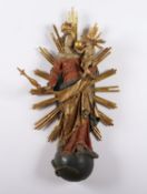 STRAHLENKRANZMADONNA, Holz geschnitzt,