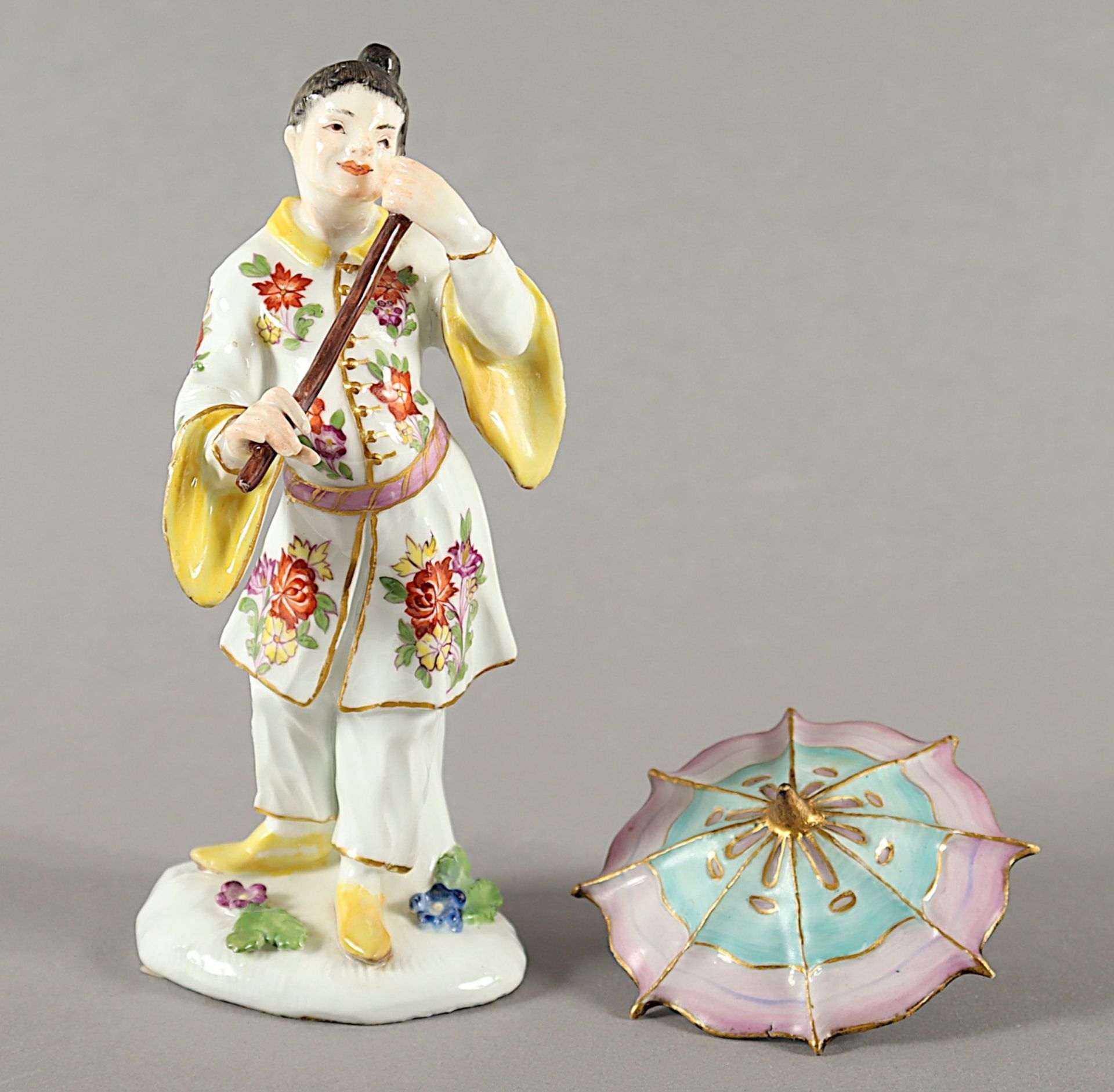 "JAPANER MIT SCHIRM", REINICKE, MEISSEN, UM 1750