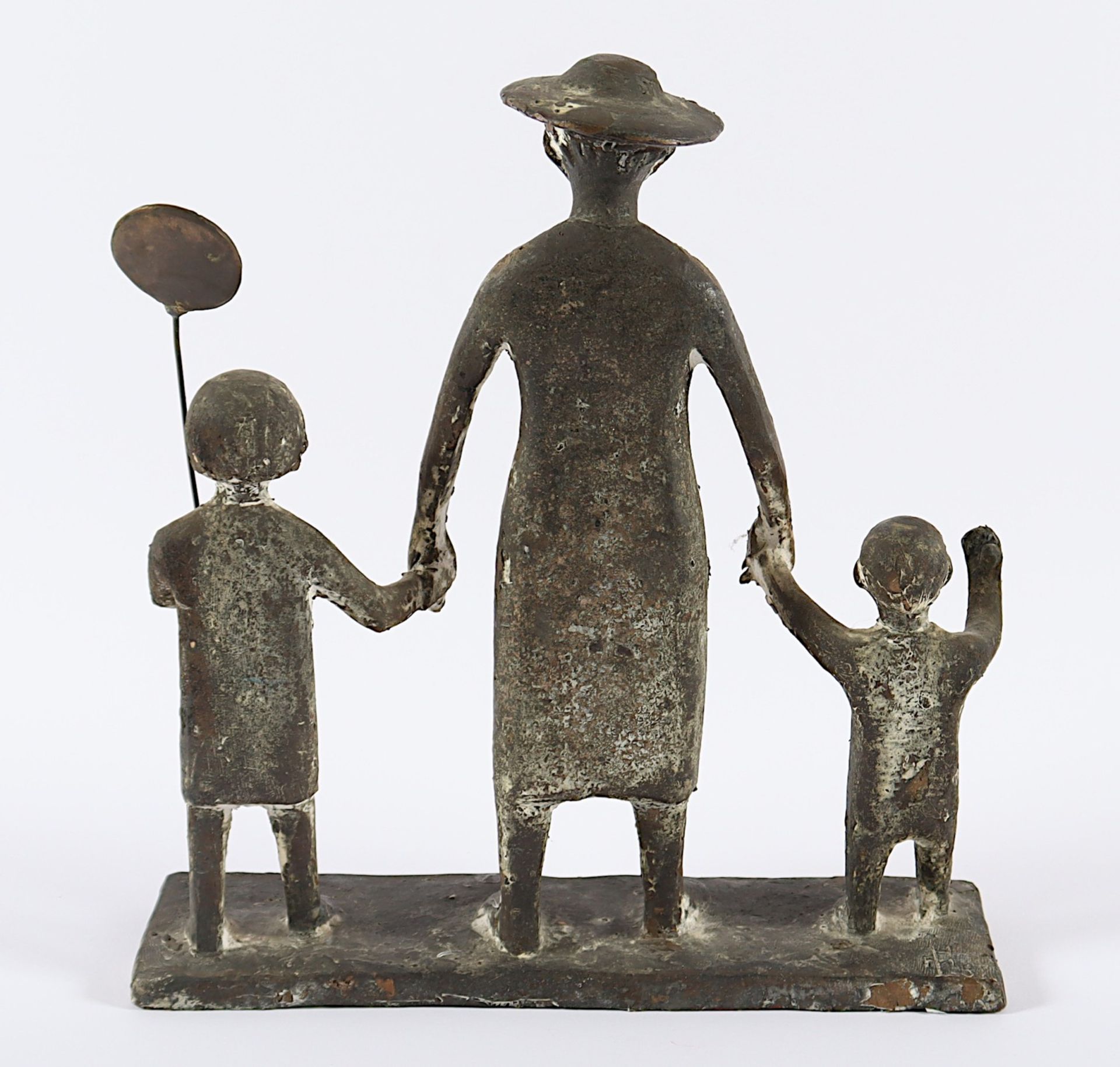 MODERNER BILDHAUER, "Familie", Bronze, - Bild 3 aus 4