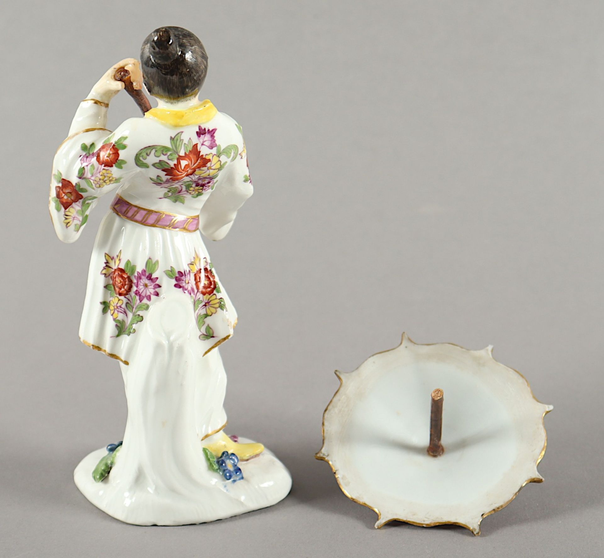 "JAPANER MIT SCHIRM", REINICKE, MEISSEN, UM 1750 - Image 4 of 5