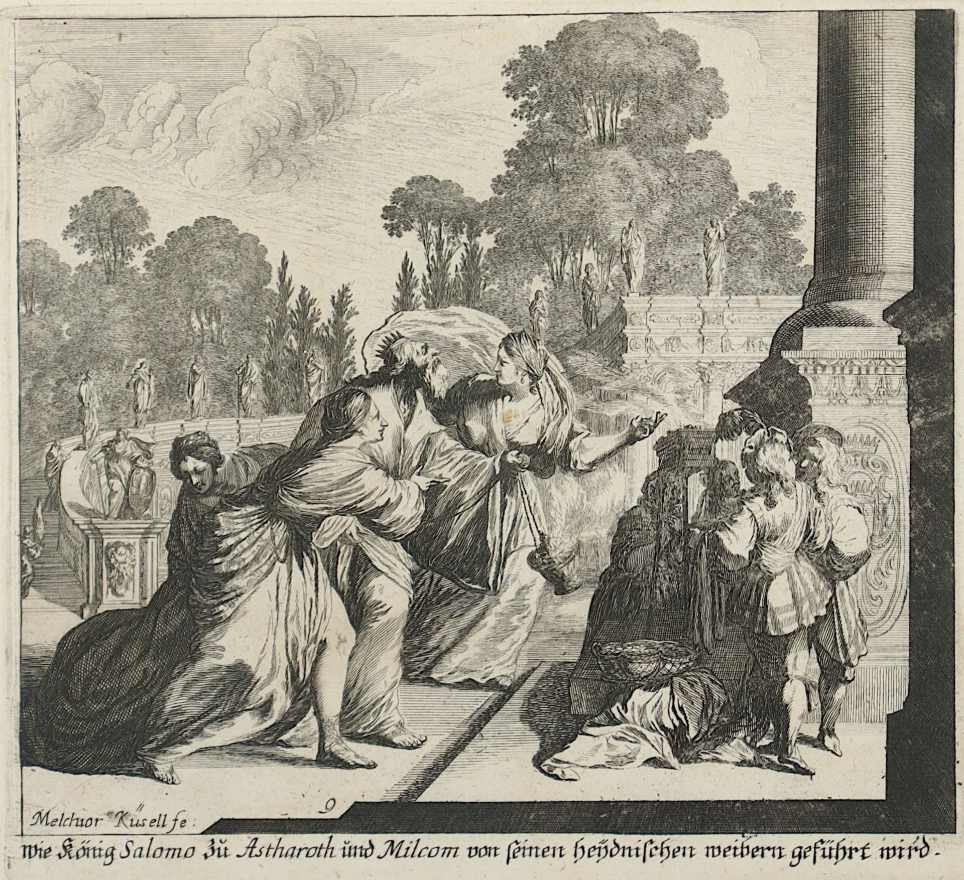 KÜSEL, Melchior, "Wie König Salomon zu - Image 2 of 2