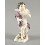 FIGUR "AMORETTE", farbig staffiert, H