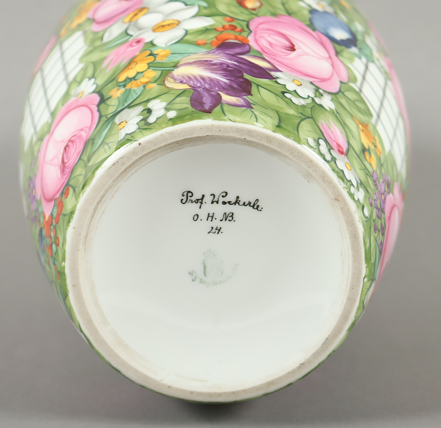 VASE, WACKERLE, NYMPHENBURG, 20.JH. - Image 3 of 3