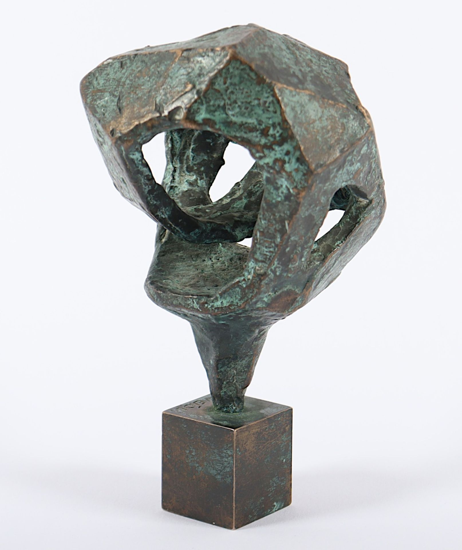 WEIDL, Seff, "Rose", Bronze, H 15, - Bild 3 aus 4