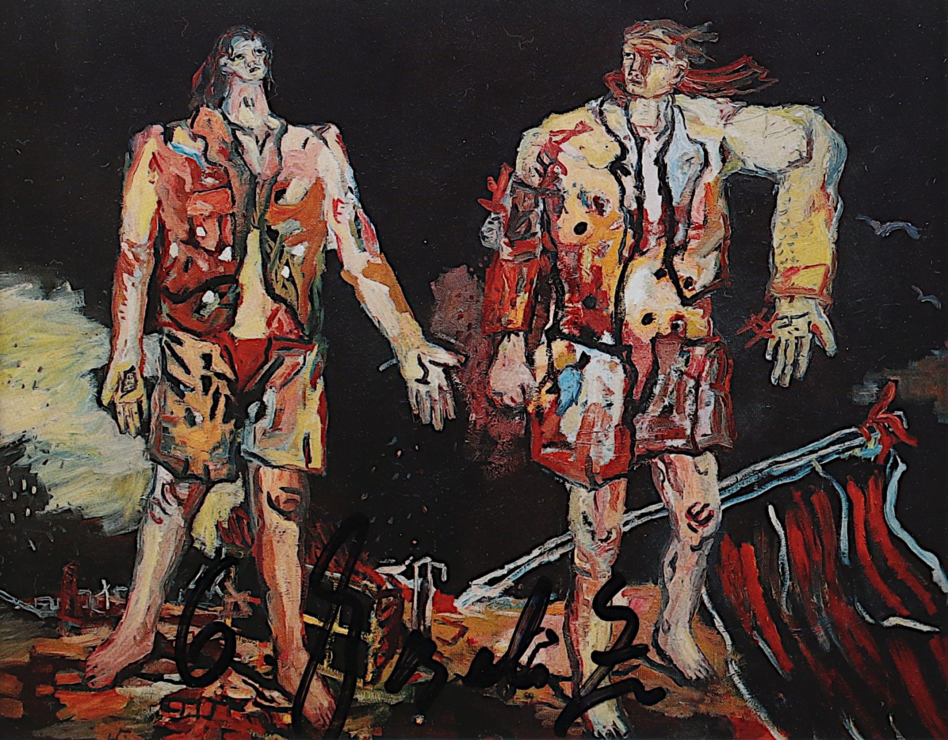 BASELITZ, Georg, "Die großen Freunde",