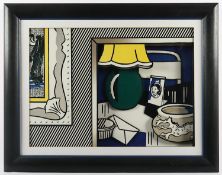 LICHTENSTEIN, Roy, "Green lamp and