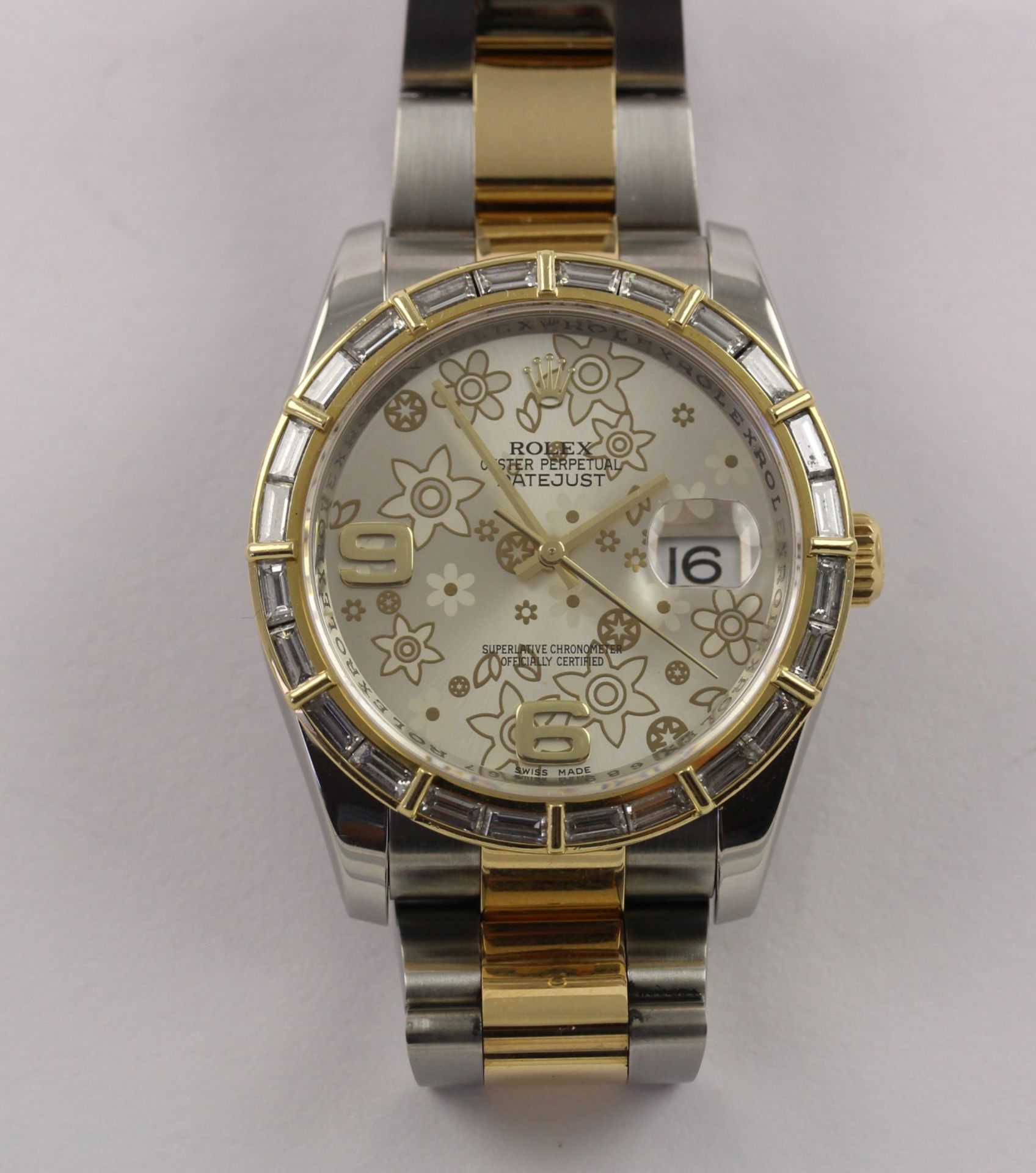 ARMBANDUHR, Stahl/Gold, Marke: ROLEX, - Image 6 of 7