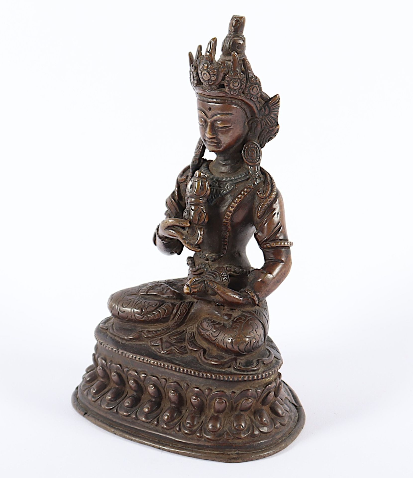 VAJRASATTVA, BRONZE, TIBET7NEPAL - Bild 2 aus 4