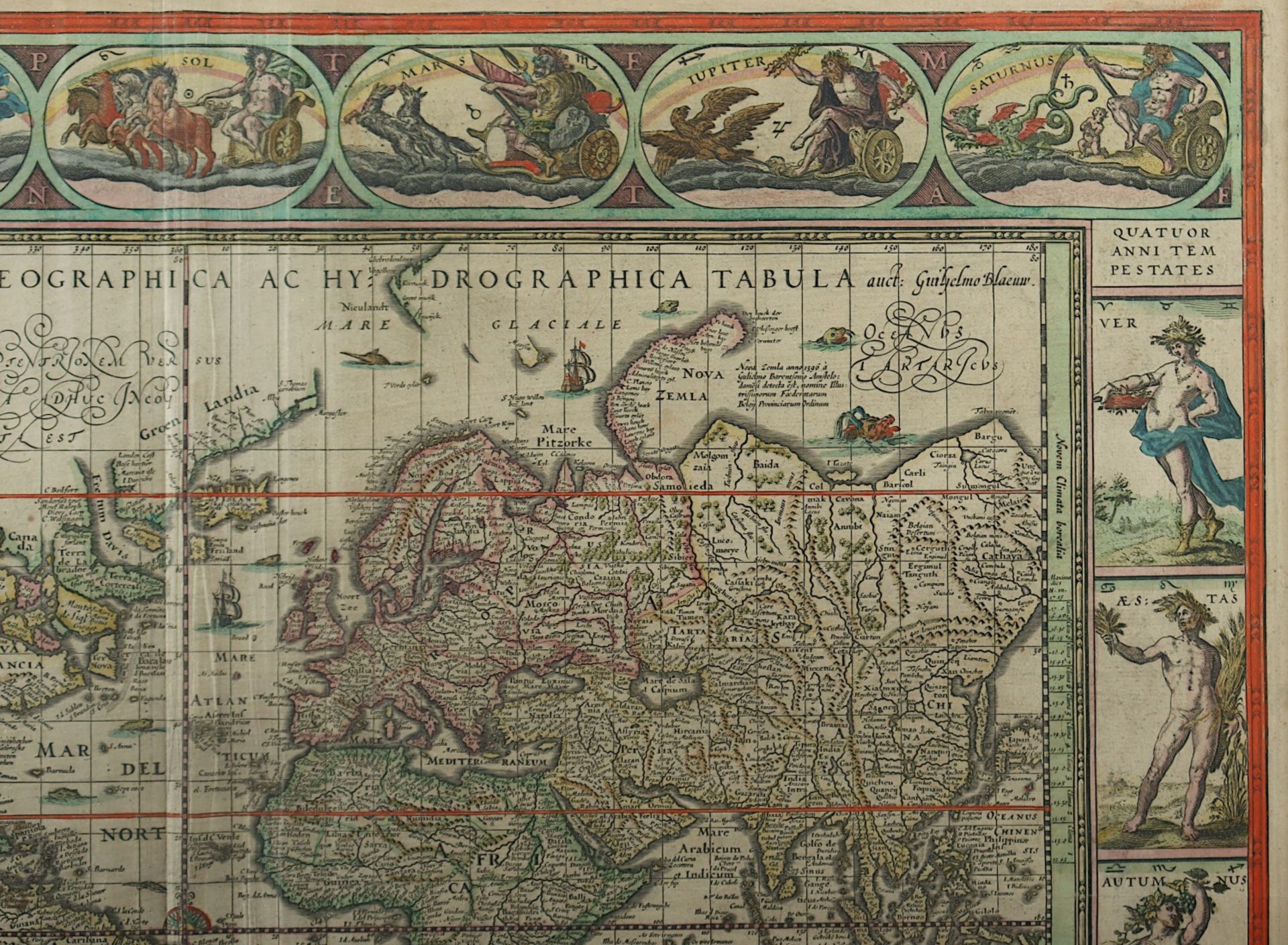 WELTKARTE, "Nova totius terrarum orbis - Image 4 of 7