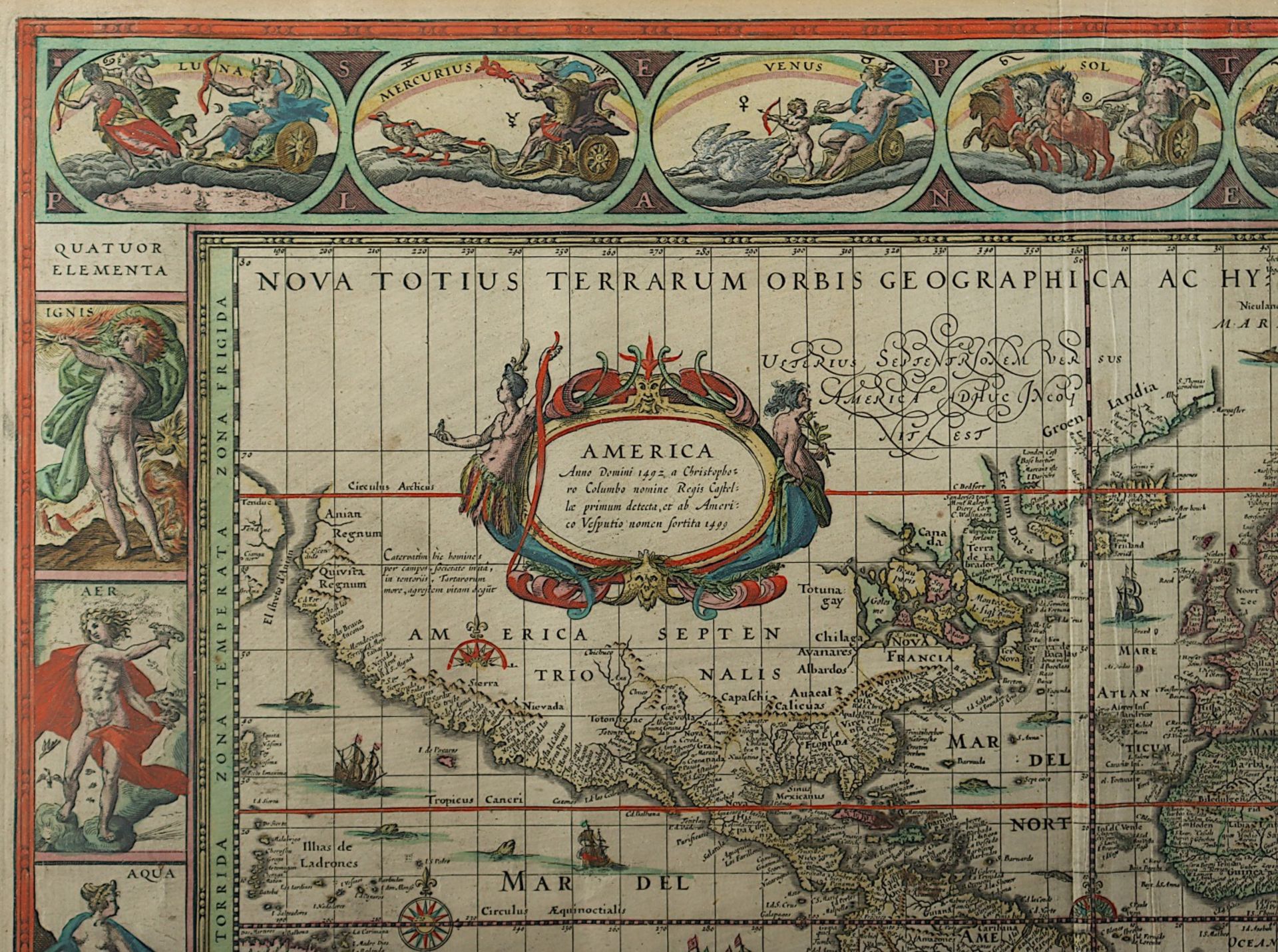 WELTKARTE, "Nova totius terrarum orbis - Image 3 of 7